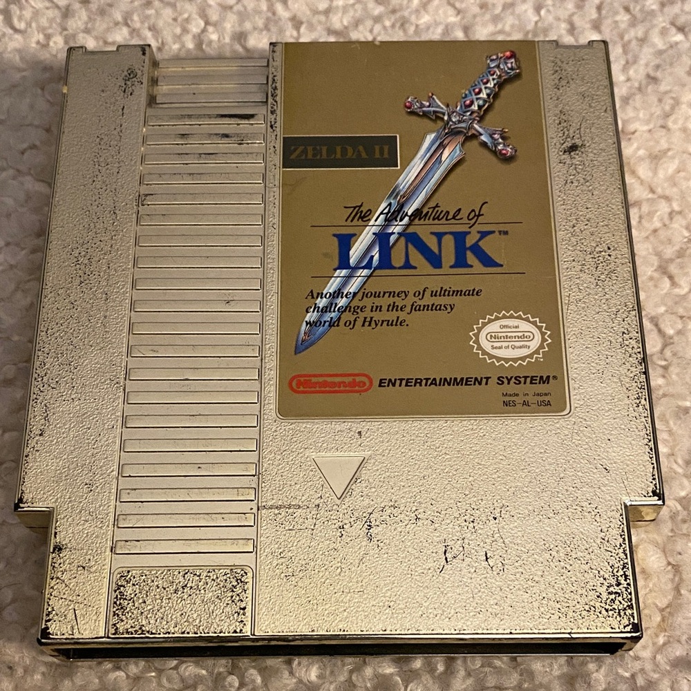 NES Zelda II: The Adventure of Link game Nintendo Entertainment System tested!